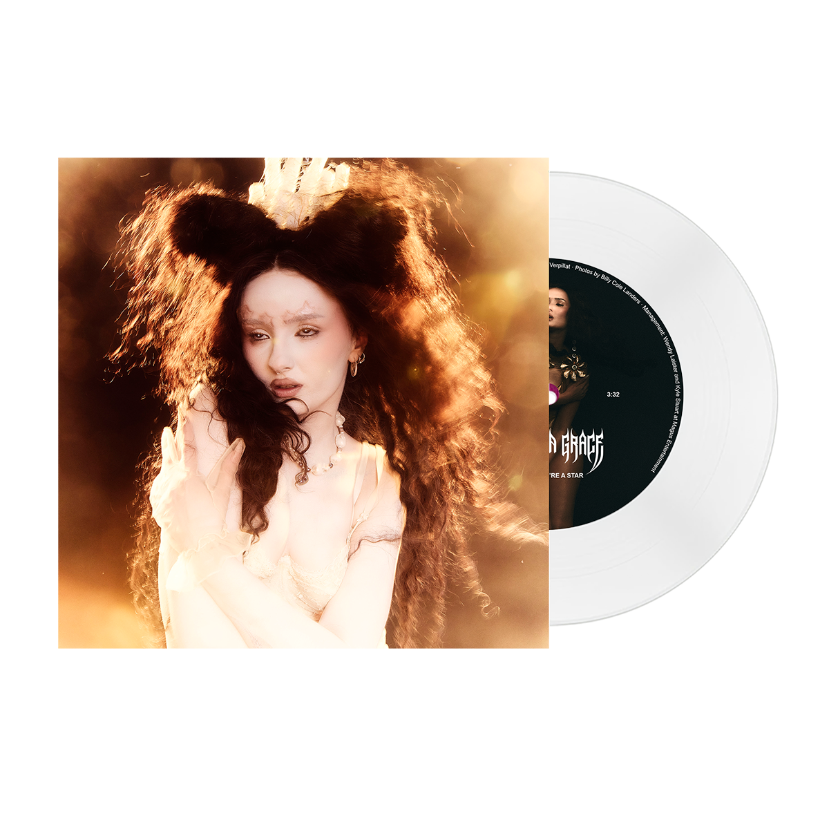 Lucky You're A Star / Super Elastic 7" Clear Vinyl (Signed)