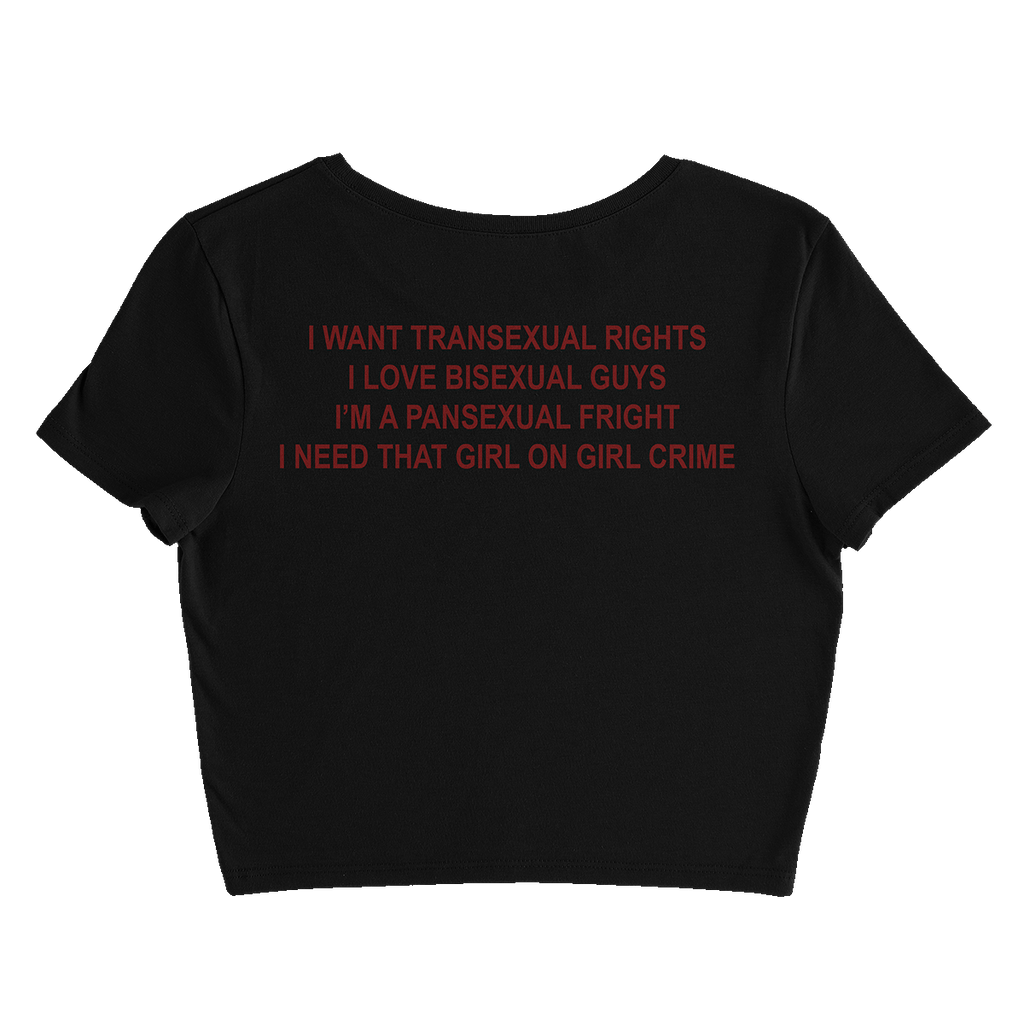 S!ut Crop Tee (Black)