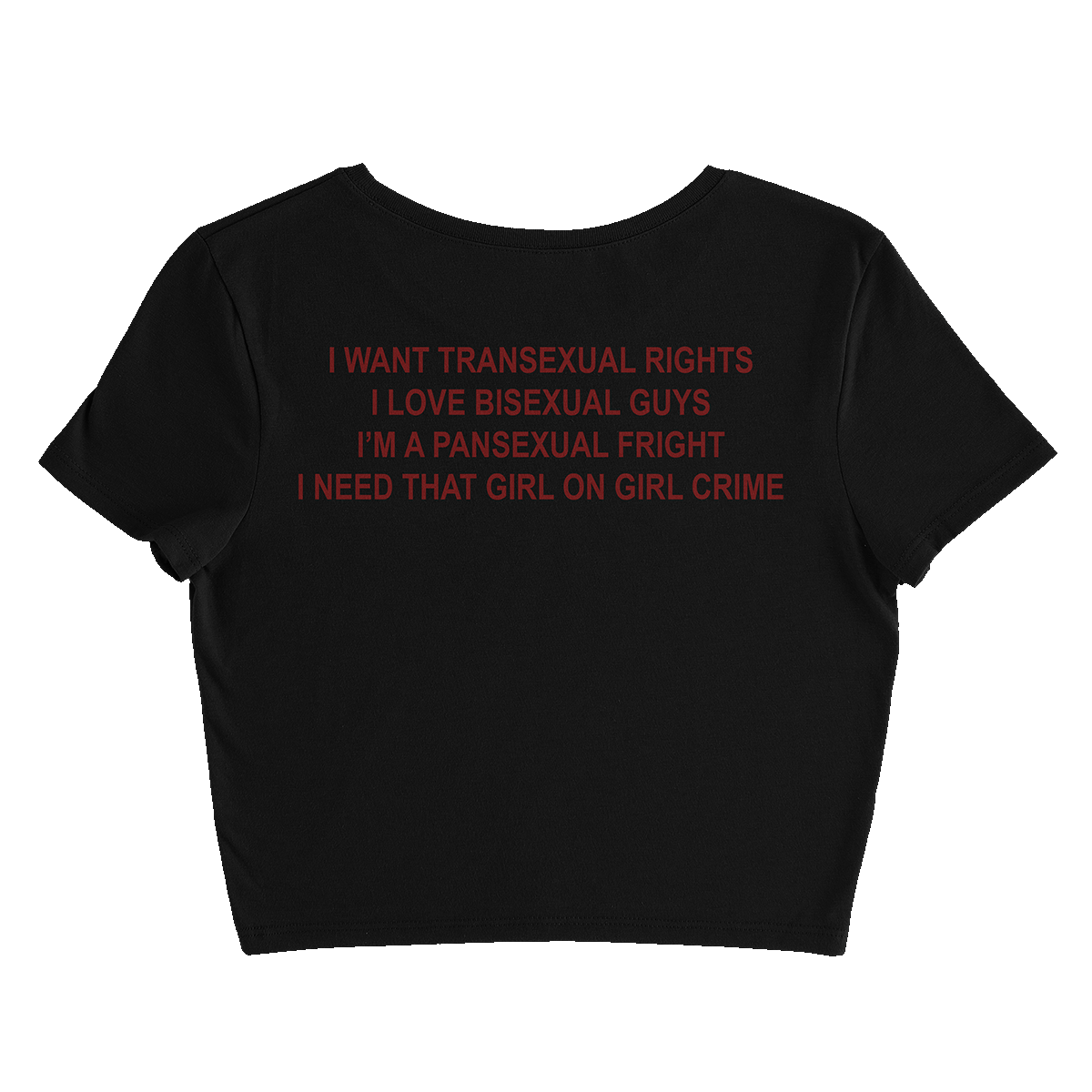 S!ut Crop Tee (Black)